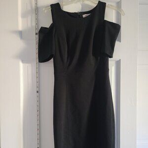 Black Fitted Dress Open Shoulders